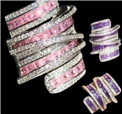 Amethyst wedding ring